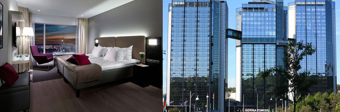hotell gothia towers rum och facad